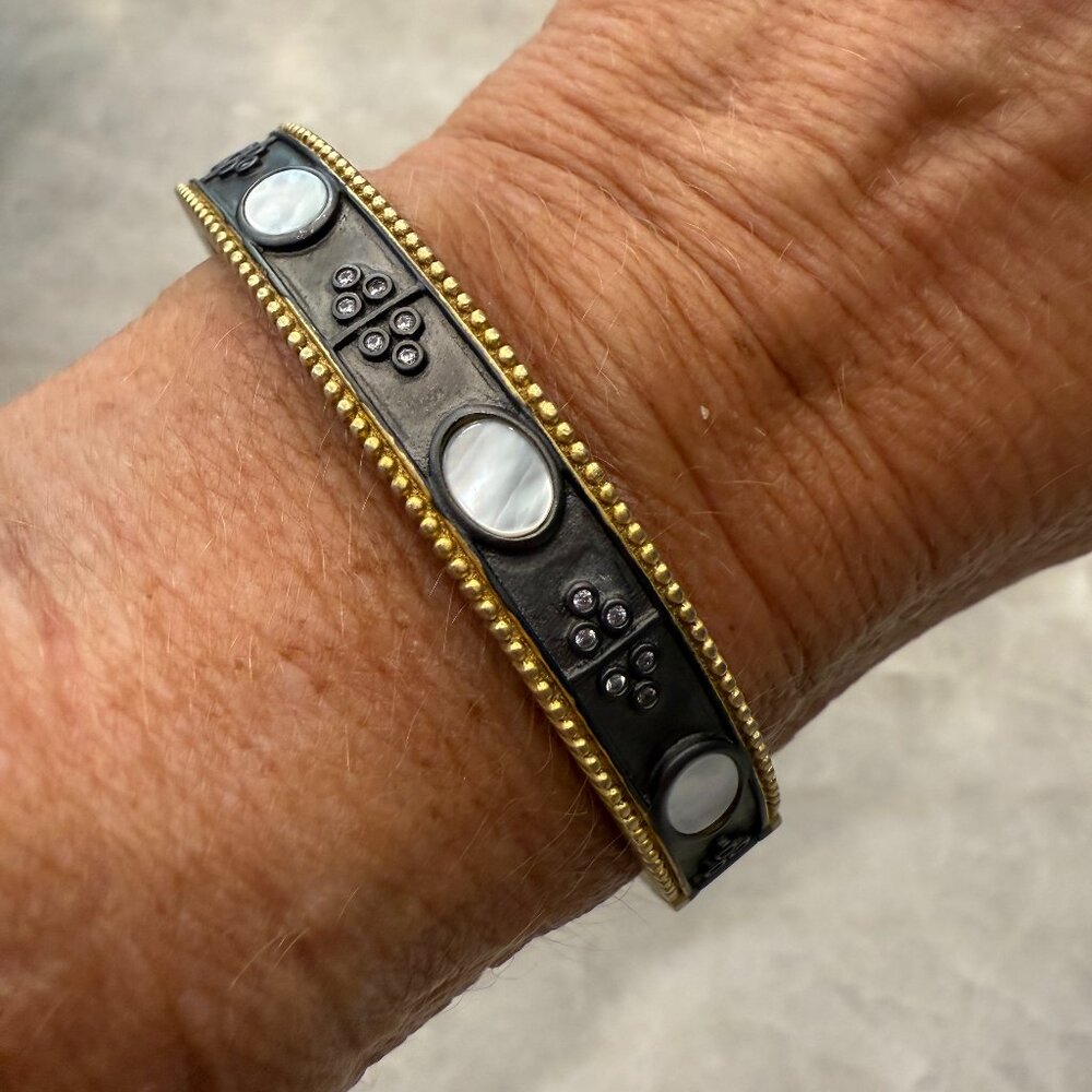Freida Rothman hinged bangle bracelet